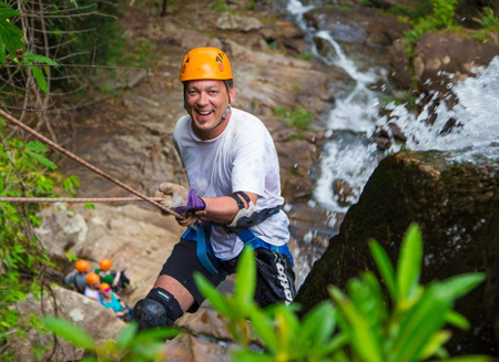 Rock Climbing and Waterfall Rappelling